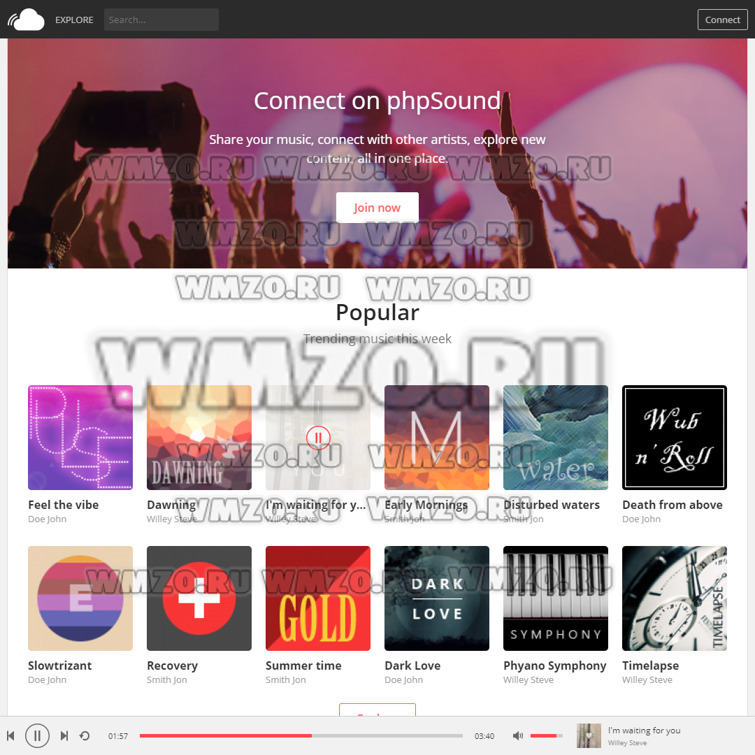 PhpSound v6.2.0 NULLED – платформа для обмена музыкой