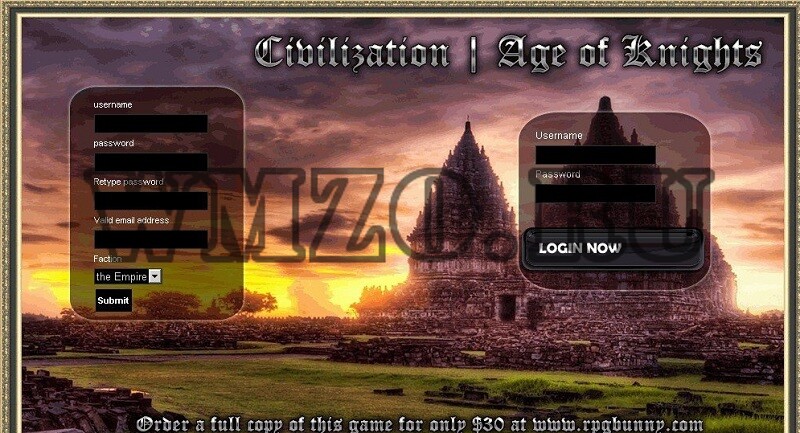 Civilization Age of Knights – Скрипт браузерной игры Цивилизация