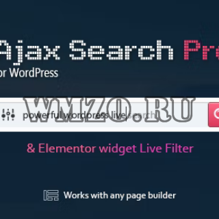 Ajax Search Pro v4.21.11 - живой поиск WordPress