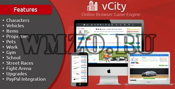 vCity v1.6 - Скрипт браузерной игры