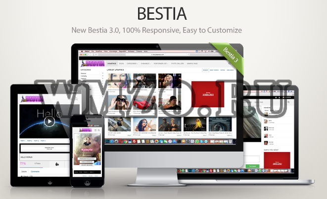 Bestia v3.2.0 NULLED - Гибкая адаптивная тема WordPress