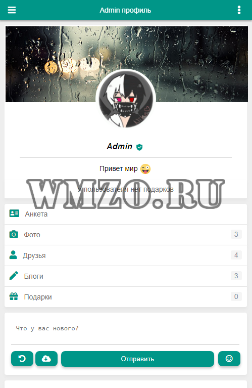 Скрипт соц сети Realfan