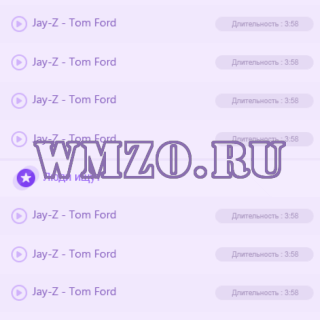 Макет мобильного музыкального сайта