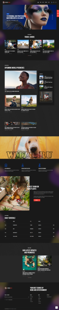 Скачать MediaFlex v1.7 - тема WordPress для телеканалов и потокового вещания